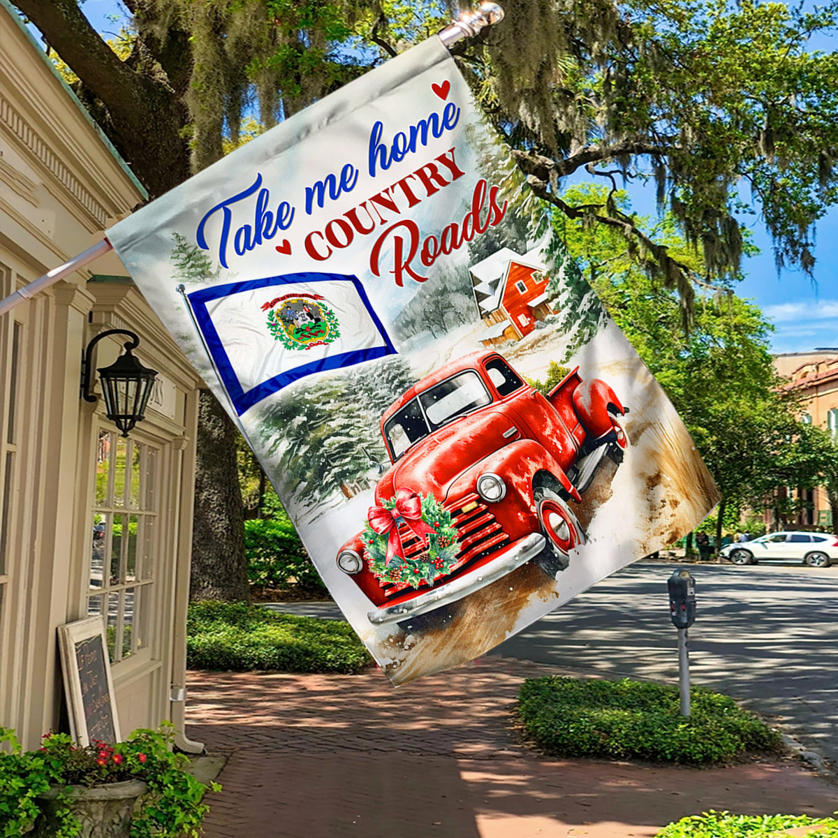 Take Me Home Country Roads West Virginia State Flag