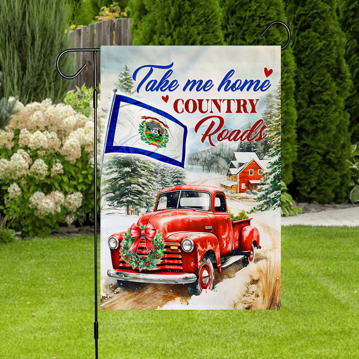 Take Me Home Country Roads West Virginia State Flag