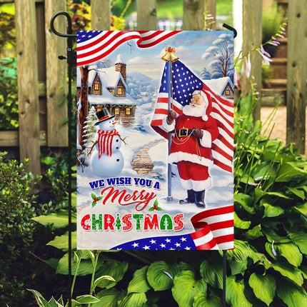 We Wish You A Merry Christmas Santa Claus Flag - Merry Christmas Welcome Gift - Charming Present
