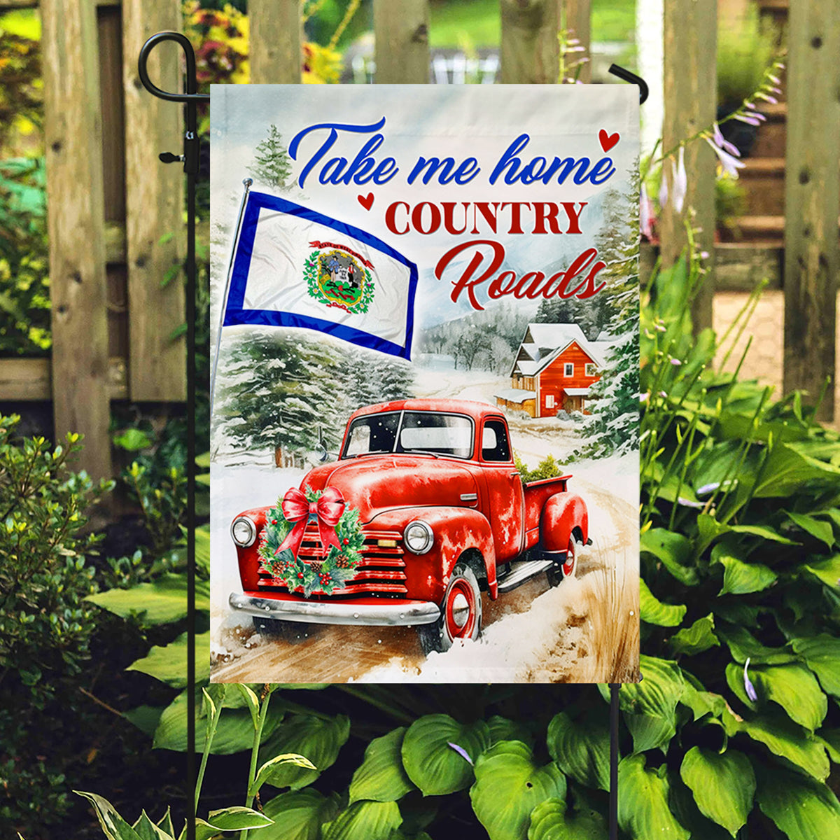 Take Me Home Country Roads West Virginia State Flag