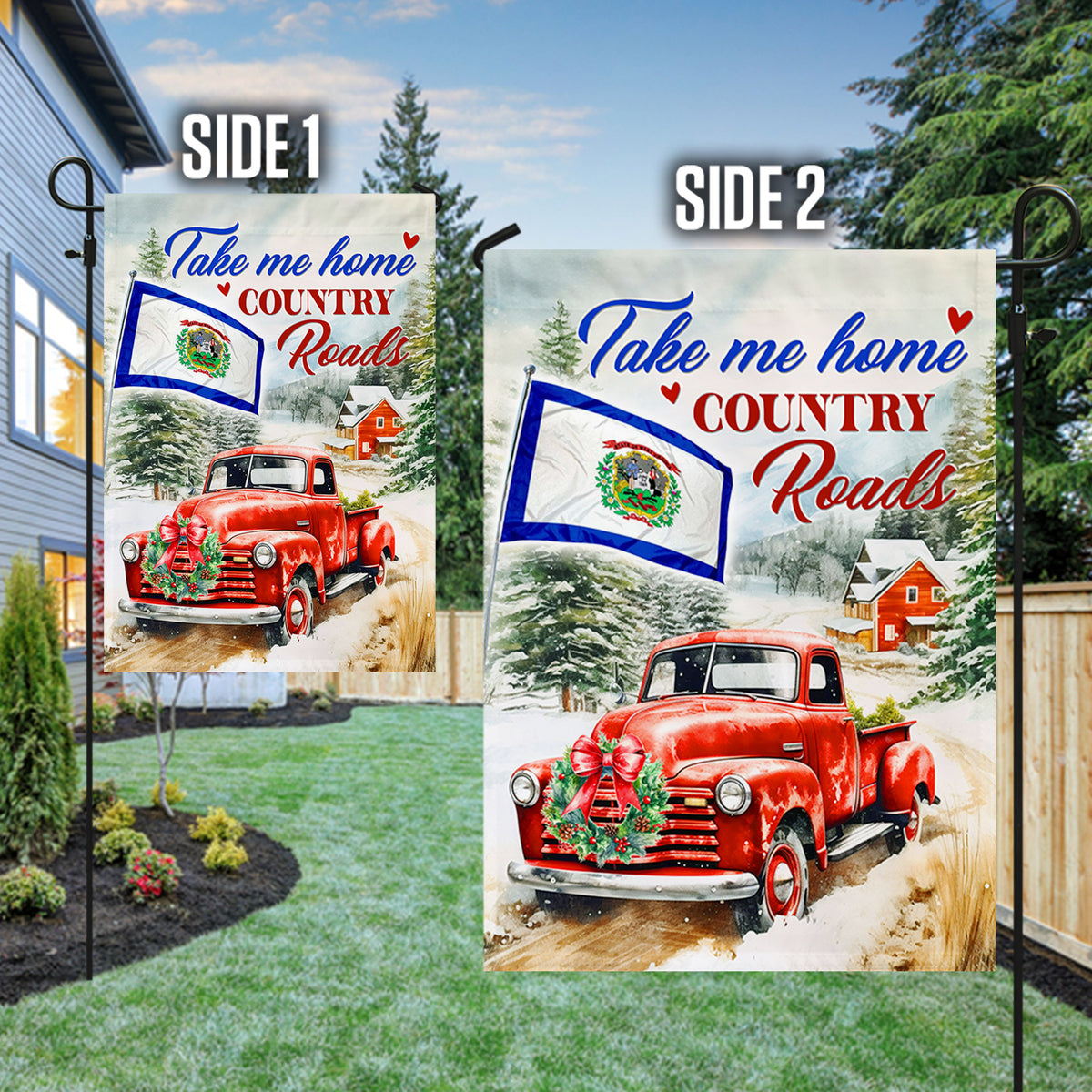 Take Me Home Country Roads West Virginia State Flag