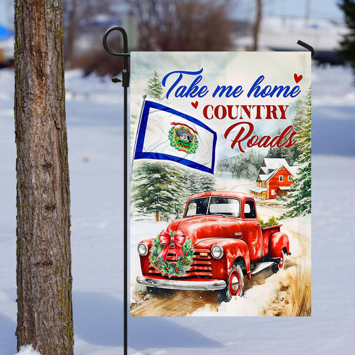 Take Me Home Country Roads West Virginia State Flag