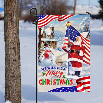 We Wish You A Merry Christmas Santa Claus Flag - Merry Christmas Welcome Gift - Charming Present