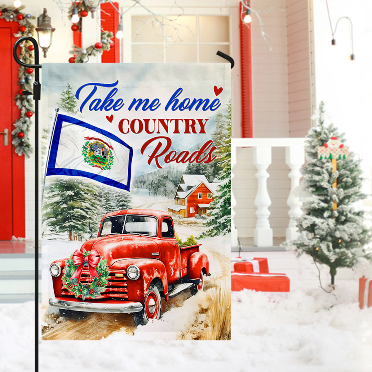 Take Me Home Country Roads West Virginia State Flag