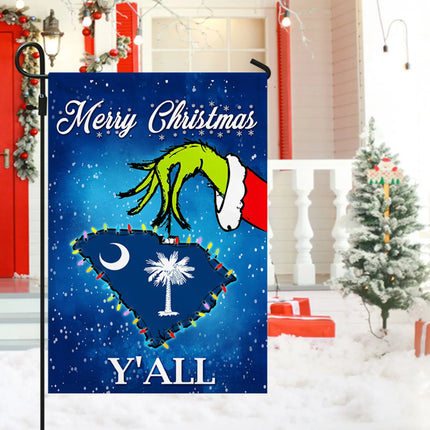 South Carolina Merry Christmas Y'all Flag - Charming Present