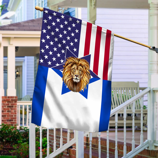 Israel USA Flag Jewish Lion Of Judah American Israeli Flag - Charming Present