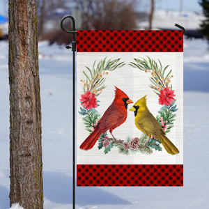 Cardinal Birds Memorial Flag