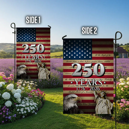 USA Constitution We The People Garden Flag 250 Years