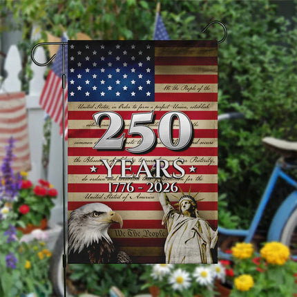 USA Constitution We The People Garden Flag 250 Years