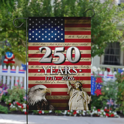 USA Constitution We The People Garden Flag 250 Years