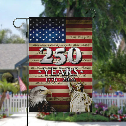USA Constitution We The People Garden Flag 250 Years
