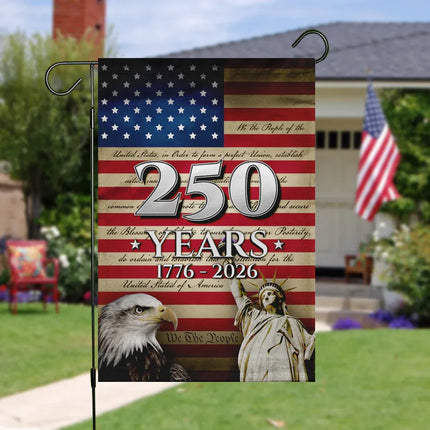 USA Constitution We The People Garden Flag 250 Years
