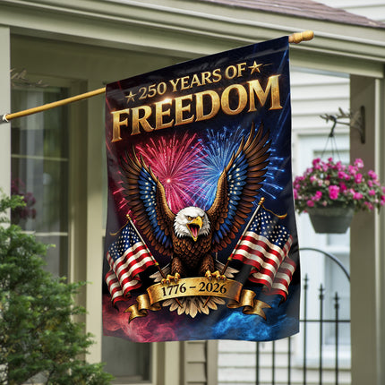 250 Years of Freedom Eagle Garden Flag Patriotic