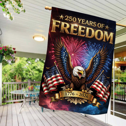 250 Years of Freedom Eagle Garden Flag Patriotic