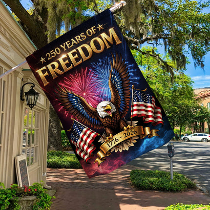 250 Years of Freedom Eagle Garden Flag Patriotic