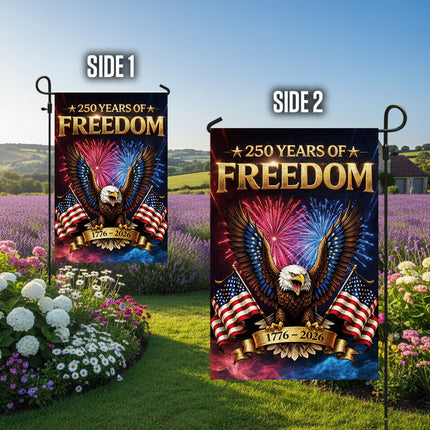 250 Years of Freedom Eagle Garden Flag Patriotic