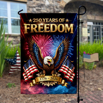 250 Years of Freedom Eagle Garden Flag Patriotic