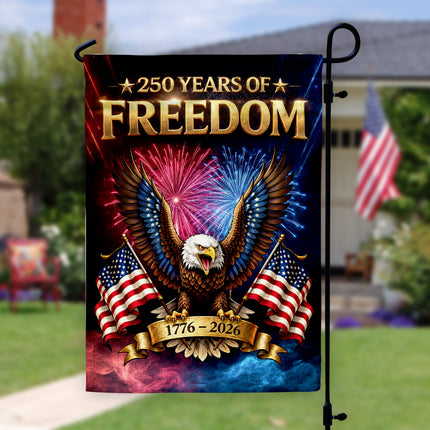 250 Years of Freedom Eagle Garden Flag Patriotic