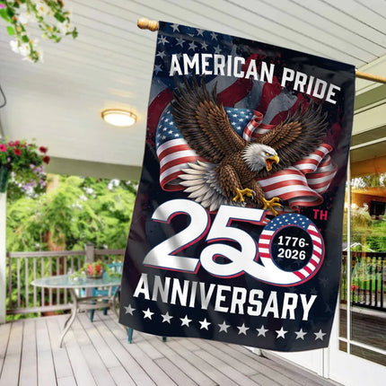 American Pride 250th Anniversary Eagle Garden Flag