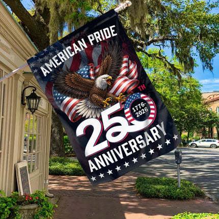American Pride 250th Anniversary Eagle Garden Flag