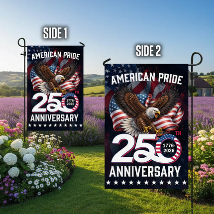 American Pride 250th Anniversary Eagle Garden Flag