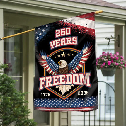 250 Years Freedom Eagle Garden Flag Patriotic America 250
