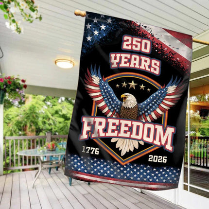 250 Years Freedom Eagle Garden Flag Patriotic America 250