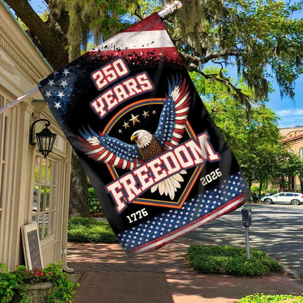 250 Years Freedom Eagle Garden Flag Patriotic America 250