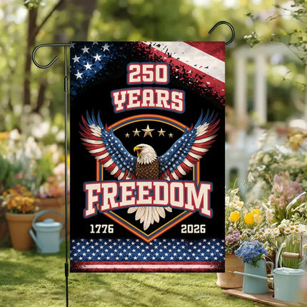 250 Years Freedom Eagle Garden Flag Patriotic America 250