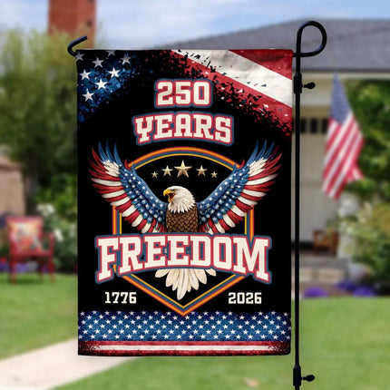 250 Years Freedom Eagle Garden Flag Patriotic America 250