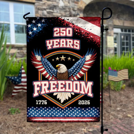 250 Years Freedom Eagle Garden Flag Patriotic America 250