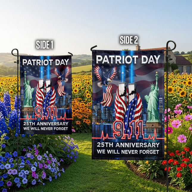 Patriot Day Liberty Skyline Eagle 9 11 Pulse 25th Anniversary Flag
