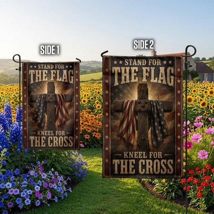 Stand For The Flag Kneel For The Cross Flag