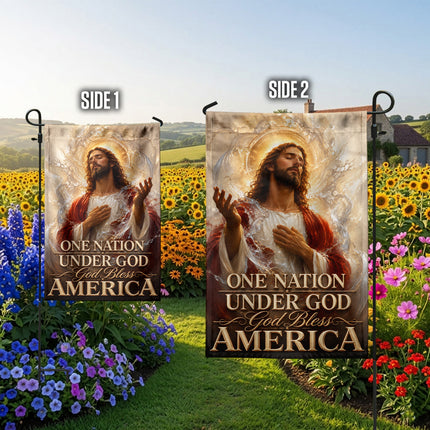 SP-01 Prayer and Faith Flag One Nation Under God God Bless America