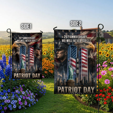 SP-01 25th Anniversary Patriot Day Police Eagle Tribute Flag
