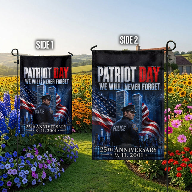 SP-01 Never Forget Patriot Day 25th Anniversary Police Flag