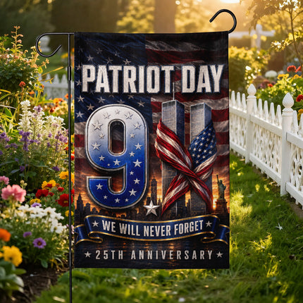 SP-01 We Will Never Forget Twin Towers Patriot Day Flag