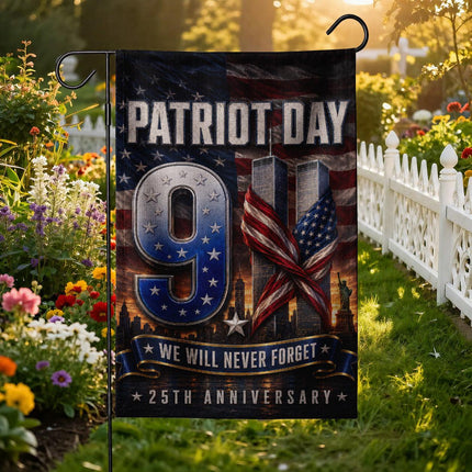 Patriot Day 25th Anniversary We Will Never Forget 9 11 Memorial Flag