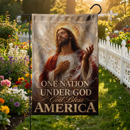 SP-01 Prayer and Faith Flag One Nation Under God God Bless America