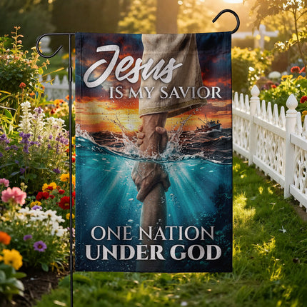 SP-01 One Nation Under God Flag Christian Faith and Patriotism Prayer Gatherings