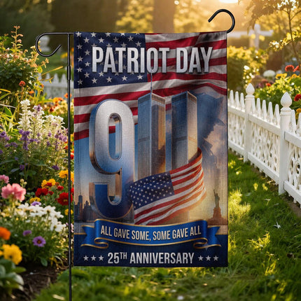 All Gave Some Some Gave All Patriot Day 25th Anniversary Twin Towers Flag