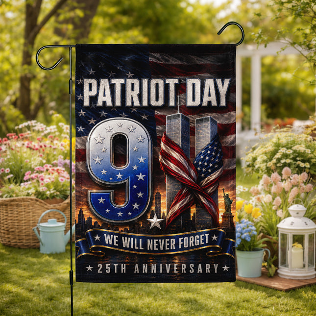 SP-01 We Will Never Forget Twin Towers Patriot Day Flag