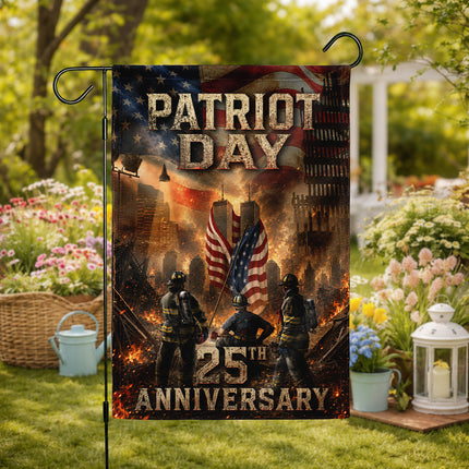 Ground Zero Firefighters Patriot Day 25th Anniversary Memorial Flag