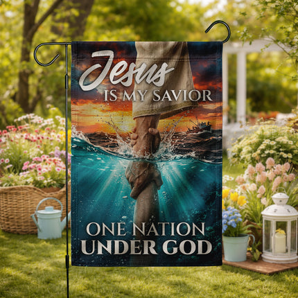 SP-01 One Nation Under God Flag Christian Faith and Patriotism Prayer Gatherings