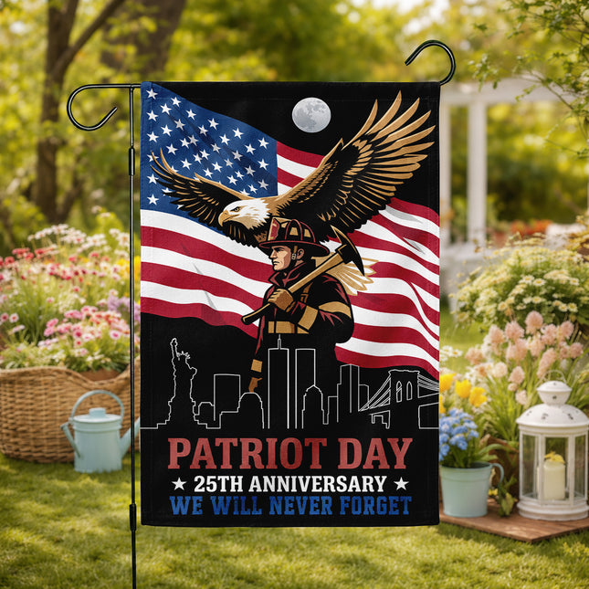 SP-01 American Flag Bald Eagle Patriot Day 25th Anniversary Flag