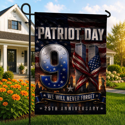 Patriot Day 25th Anniversary We Will Never Forget 9 11 Memorial Flag