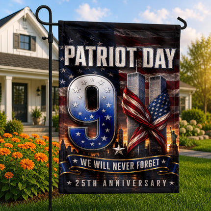 Patriot Day 25th Anniversary We Will Never Forget 9 11 Memorial Flag