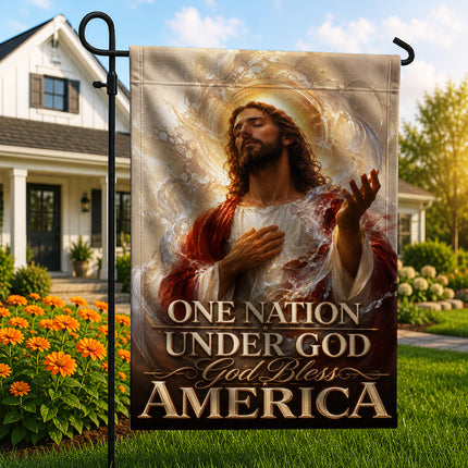 SP-01 Prayer and Faith Flag One Nation Under God God Bless America