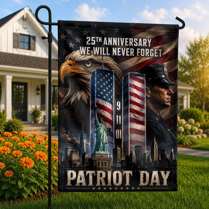 SP-01 25th Anniversary Patriot Day Police Eagle Tribute Flag