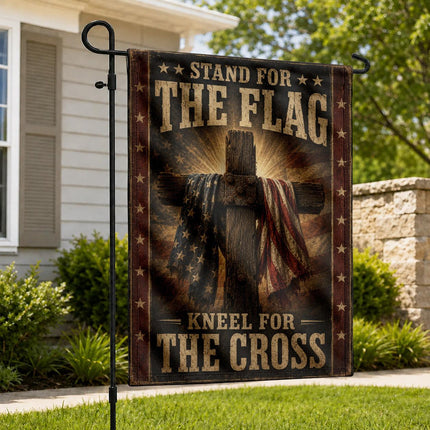 Stand For The Flag Kneel For The Cross Flag